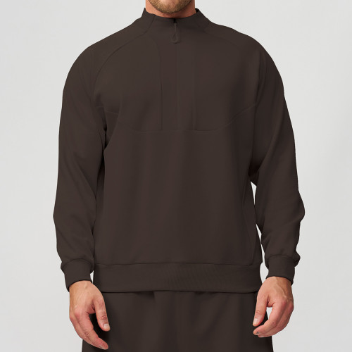 Men's Lightweight Warm Hoodie for Autumn/Winter - Stand Collar Zipper Design for Hiking & Travel - Available for Wholesale & OEM/ODM Partnerships - Item 1514