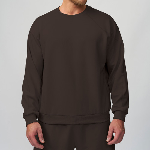 Wholesale Men's Round Neck Lightweight Warm Sports Hoodie - Perfect for Outdoor Hiking and Casual Travel | OEM & ODM Services Available for Sourcing Agents and Brands1513