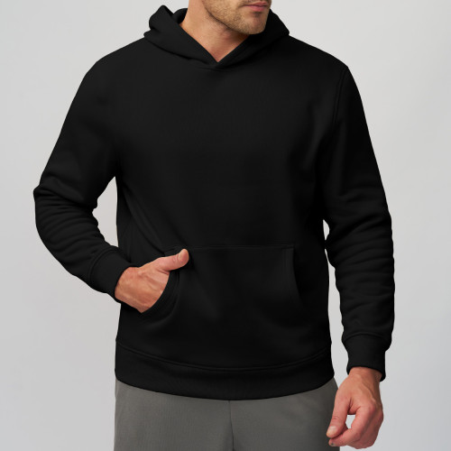 European & American Men's Heavyweight Fleece Hoodie - OEM & ODM Soft-Touch Sports Casual Wear for Commuting, Travel & Outdoor Use - Ideal for Wholesale & Sourcing Agents 1204