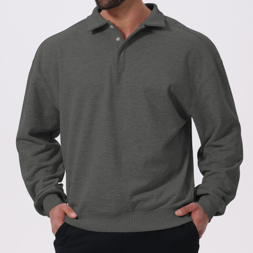 Custom Cross-Border Men's Autumn/Winter Sports Fitness Polo Collar Hoodie - OEM/ODM Services for Wholesale & Sourcing Agents | Perfect for Home, Commuting & Outdoor Activities1101