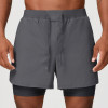 OEM & ODM Men's Running Quick-Dry Shorts - Cross-Border Fashion Casual Sportswear with Zipper, Double-Layer Bottoms for Outdoor & Tennis - Wholesale & Sourcing Agents Welcome1182