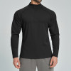 Men's Breathable Half-Zip Long Sleeve Sports Top for Fitness - Skin-Friendly Design Ideal for Hiking and Commuting | OEM, ODM & Wholesale Opportunities5086-2