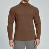 Men's Breathable Half-Zip Long Sleeve Sports Top for Fitness - Skin-Friendly Design Ideal for Hiking and Commuting | OEM, ODM & Wholesale Opportunities5086-2