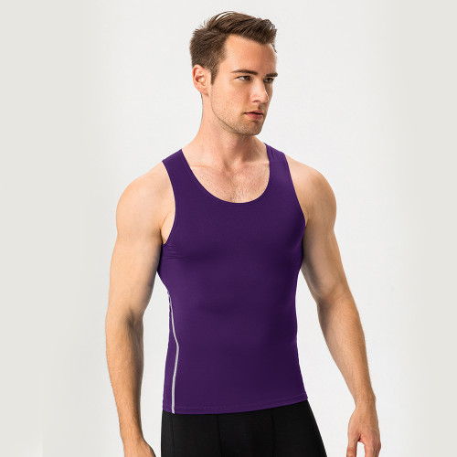 OEM & ODM Sports PRO Men's Training Compression Tank Top - Quick-Dry Basketball Fitness Running Wear for Wholesale and Sourcing Agents1001.