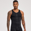 OEM & ODM European & American Men's Strong Shaping Compression Fitness Wear - Zippered Sports Tank Top, Quick-Dry Running Tank Top for Wholesale Sourcing51143