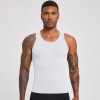OEM & ODM European & American Men's Strong Shaping Compression Fitness Wear - Zippered Sports Tank Top, Quick-Dry Running Tank Top for Wholesale Sourcing51143