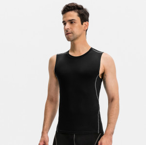 Men's PRO Fitness Tank Top with OEM & ODM Options - High-Elastic Compression Training Wear, Moisture-Wicking & Quick-Dry Sports Top for Bulk Orders01109