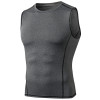 Men's Compression Sports Tank Top - OEM, ODM & Wholesale Options - Round Neck Quick-Dry Fitness Wear for Running - Moisture-Wicking Sleeveless Top 01108