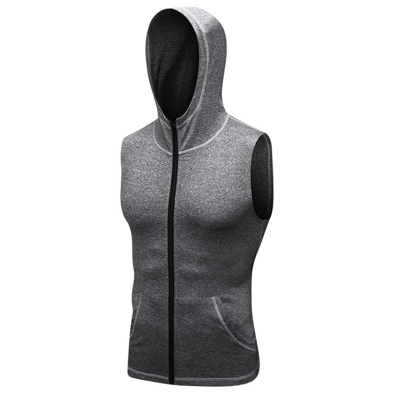 zippered hooded quick-dry jacket