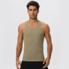 Wholesale OEM & ODM Men's Outdoor Fitness Tank Top - European & American Quick-Dry, High-Elastic Sports T-Shirt in Breathable Mesh Design51149