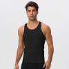 Wholesale OEM & ODM Men's Outdoor Fitness Tank Top - European & American Quick-Dry, High-Elastic Sports T-Shirt in Breathable Mesh Design51149