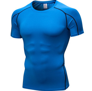 OEM & ODM Men's PRO Compression Short Sleeve Fitness Sports Running Training Wear - Elastic Quick-Dry T-Shirt 1053 for Wholesalers and Sourcing Agents
