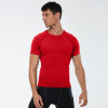 Men's Quick-Dry Short Sleeve Sports Running Fitness Wear | High-Elastic Training Top with Moisture-Wicking Fabric - Available for OEM, ODM & Wholesale01217