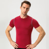 OEM & ODM Men's Compression Training Fitness Wear - High-Elastic Quick-Dry Short Sleeve T-Shirt for Running & Sports, Available in Bulk for Wholesalers and Sourcing Agents1003