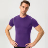 OEM & ODM Men's Compression Training Fitness Wear - High-Elastic Quick-Dry Short Sleeve T-Shirt for Running & Sports, Available in Bulk for Wholesalers and Sourcing Agents1003