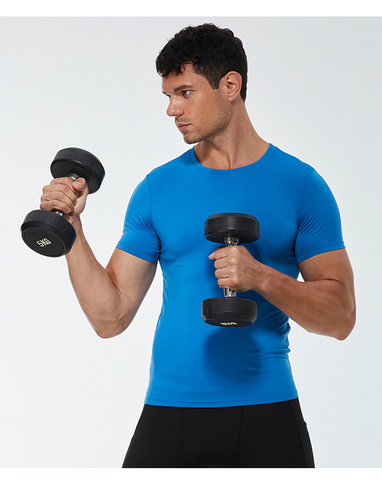 high-elastic running shirt for men