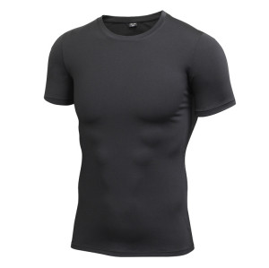Men's PRO Fitness Sports Running Compression T-Shirt with High-Elastic Quick-Dry Technology 4001 - OEM, ODM, and Wholesale Options for Sourcing Agents in the Activewear Market