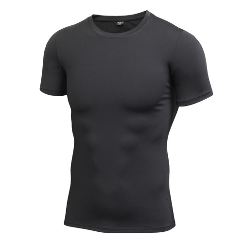 Men's PRO Fitness Sports Running Compression T-Shirt with High-Elastic Quick-Dry Technology 4001 - OEM, ODM, and Wholesale Options for Sourcing Agents in the Activewear Market