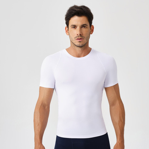 Men's High-Elastic Compression Training T-Shirt - Short Sleeve, Breathable, Quick-Dry, Moisture-Wicking Running Tee | Offering OEM, ODM, Bulk Orders & Sourcing Agent Services51232