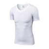 OEM & ODM Men's V-Neck Compression Short Sleeve PRO Fitness T-Shirt - High-Elastic, Quick-Dry Running Sports Training Apparel for Wholesalers & Sourcing Agents | Hot Seller 1118
