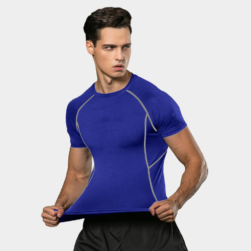OEM/ODM Men's Compression Training PRO Short Sleeve Fitness Sports T-Shirt | Quick-Dry & Moisture-Wicking Fabric | Perfect for Gym Fitness & Activewear | Bulk Supply Available1008