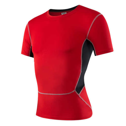 Trendy Men's PRO Sports Fitness Running T-Shirt – Quick-Dry, Elastic & Moisture-Wicking Short Sleeve | Exclusive OEM, ODM, and Wholesale Offers for Sourcing Agents - Fitness Model 1033