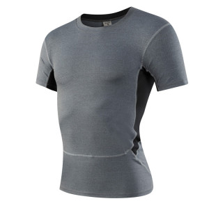Trendy Men's PRO Sports Fitness Running T-Shirt – Quick-Dry, Elastic & Moisture-Wicking Short Sleeve | Exclusive OEM, ODM, and Wholesale Offers for Sourcing Agents - Fitness Model 1033