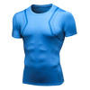 91205Men's Fitness Printed Short Sleeve Sports T-Shirt - OEM & ODM High-Elastic Compression Design - Quick-Dry, Breathable Fabric for Enhanced Performance - Ideal for Wholesale & Sourcing Agents