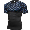 OEM & ODM Men's Fitness Short Sleeve Printed Splicing Sports Running Shirt - Moisture-Wicking, Quick-Dry, High-Elastic Compression Apparel 4003 for Wholesale & Sourcing Agents4003