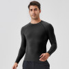 Men's Sports Fitness Nylon Compression Quick-Dry T-Shirt - Breathable Long Sleeve Running Wear | OEM, ODM, Wholesale, Sourcing Agents41523