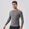 Men's Sports Fitness Nylon Compression Quick-Dry T-Shirt - Breathable Long Sleeve Running Wear | OEM, ODM, Wholesale, Sourcing Agents41523