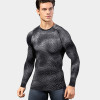 Men's 3D Stereoscopic Print Fitness Running Long Sleeve Top - OEM/ODM, Wholesale & Sourcing Agents | Compression, Elastic, Moisture-Wicking & Quick-Dry Technology for Optimal Performance 4029