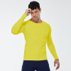 4002Men's Solid Color PRO Fitness Sports Running Compression T-Shirt - OEM & ODM Available, High-Elastic Moisture-Wicking Quick-Dry Long Sleeve, Ideal for Wholesale and Sourcing Agents in North America and Europe