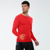 4002Men's Solid Color PRO Fitness Sports Running Compression T-Shirt - OEM & ODM Available, High-Elastic Moisture-Wicking Quick-Dry Long Sleeve, Ideal for Wholesale and Sourcing Agents in North America and Europe