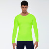 4002Men's Solid Color PRO Fitness Sports Running Compression T-Shirt - OEM & ODM Available, High-Elastic Moisture-Wicking Quick-Dry Long Sleeve, Ideal for Wholesale and Sourcing Agents in North America and Europe