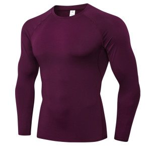 High-Elastic Men's Quick-Dry Compression T-Shirt - Long Sleeve Sports Running & Training Top - Breathable, Moisture-Wicking Fabric - OEM/ODM, Wholesale Options for Agents01510