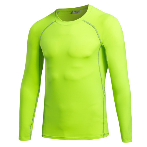 1039Men's Compression Fitness Sports Running T-Shirt - High-Quality OEM/ODM with Moisture-Wicking, Quick-Dry Fabrics and Long Sleeve Design | Ideal for Activewear Wholesalers & Sourcing Agents