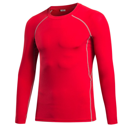 1039Men's Compression Fitness Sports Running T-Shirt - High-Quality OEM/ODM with Moisture-Wicking, Quick-Dry Fabrics and Long Sleeve Design | Ideal for Activewear Wholesalers & Sourcing Agents