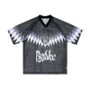 Jiezhan Menswear | OEM Flame Print Mesh Basketball Jersey - Short Sleeve 26 Summer Style | American Streetwear Raglan Sleeve T-Shirt for Wholesale & ODM Sourcing8486S26