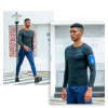 Wholesale Men's Fitness Long Sleeve Quick-Dry Outdoor Running T-Shirt - High-Elastic, Moisture-Wicking Compression Wear | OEM & ODM Services Available | Model 91502