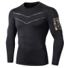 Wholesale Men's Fitness Long Sleeve Quick-Dry Outdoor Running T-Shirt - High-Elastic, Moisture-Wicking Compression Wear | OEM & ODM Services Available | Model 91502
