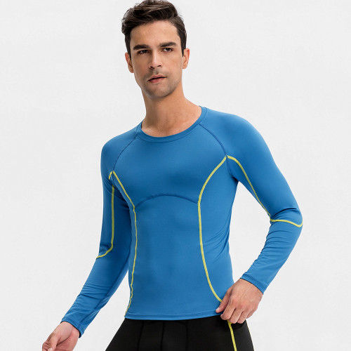 Men's PRO Fitness Long Sleeve Compression T-Shirt - Quick-Dry, High-Elastic Running Top | OEM & ODM Available for Wholesale & Sourcing Agents01507
