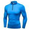 OEM/ODM Men's Autumn/Winter Sports Hoodie - High-Elastic Quick-Dry Long Sleeve Half-Zip Stand Collar for Fitness & Running - Wholesale & Sourcing Agents Available9004