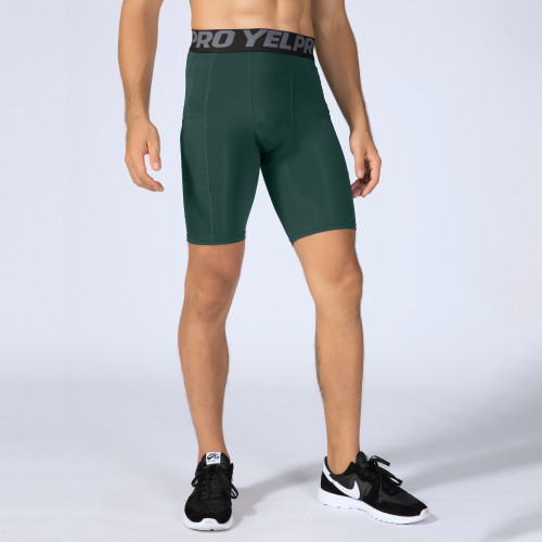 Men's PRO Fitness Shorts with Pockets - OEM, ODM Available for Sports Running & Training - Moisture-Wicking, Quick-Dry, High-Elastic Compression Shorts 1084 | Wholesale & Sourcing Agents Welcome!