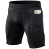 OEM & ODM Men's Compression Fitness Shorts with Zip Pocket - PRO High-Elastic Moisture-Wicking Quick-Dry Running Training Sports Shorts for Wholesale & Sourcing Agents | Style 11407