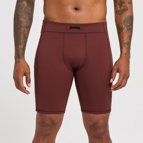 OEM & ODM European & American Strong Shaping Men's Summer Quick-Dry Breathable Sports Shorts - Sweat-Inducing Training 5/4 Pants for Wholesale & Sourcing Agents51442