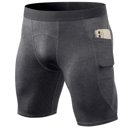 Men's Compression Sports Shorts - Quick-Dry High-Elastic Training Pants with Pocket | OEM & ODM Available for Wholesale, Sourcing Agents - Ideal for Fitness & Running11408