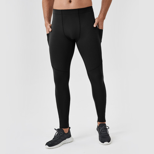 OEM & ODM High-Elastic Men's Nylon Fitness Long Pants - Breathable High-Waist Quick-Dry Sports Running Trousers for Wholesale & Sourcing Agents41347.