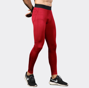 Men's PRO Compression Training Long Pants - Quick-Dry Fitness Running Trousers with Mesh Details | OEM, ODM, and Wholesale Manufacturing for Activewear Suppliers1040