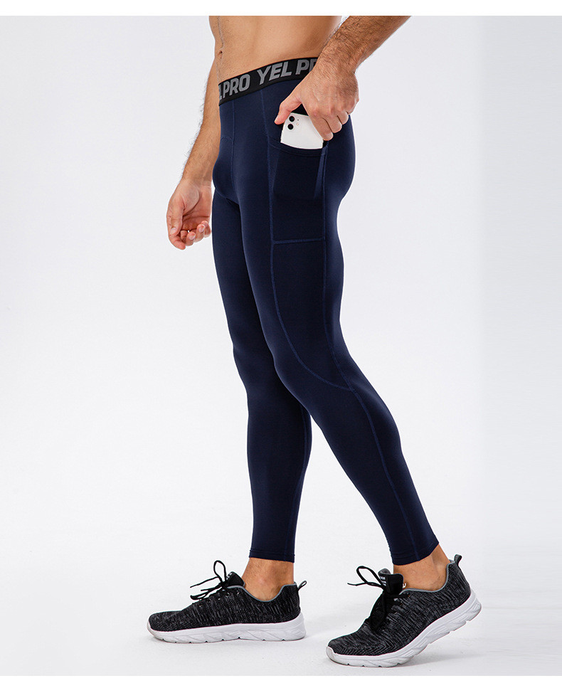 OEM men's fleece-lined base layer pants
